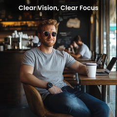 EVEO Glasses Cleaning Kit packaging with spray and cloths