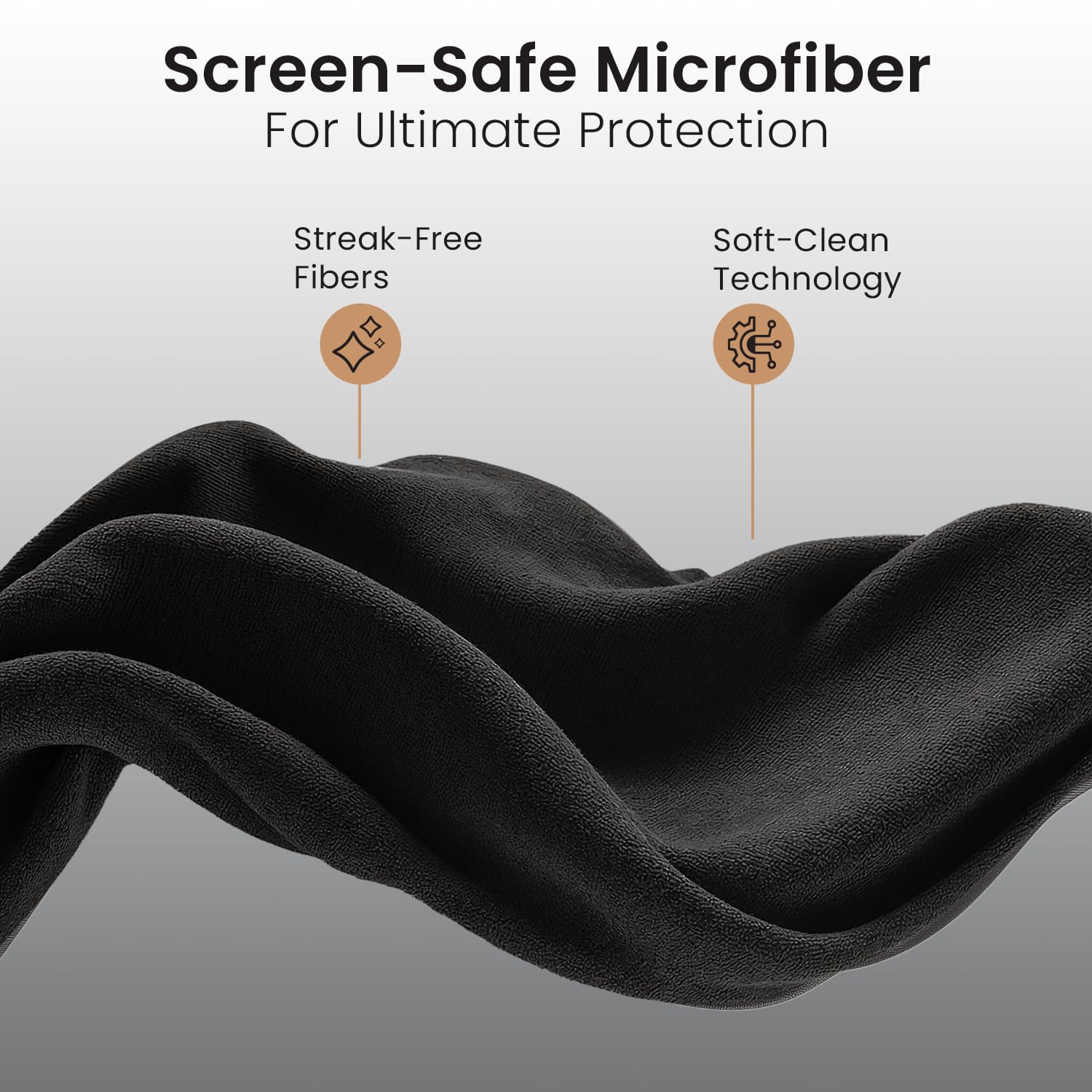 EVEO glasses cleaning cloth used on glasses lenses