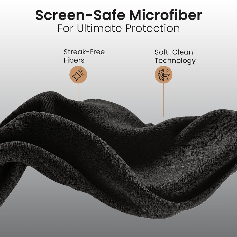 EVEO glasses cleaning cloth used on glasses lenses