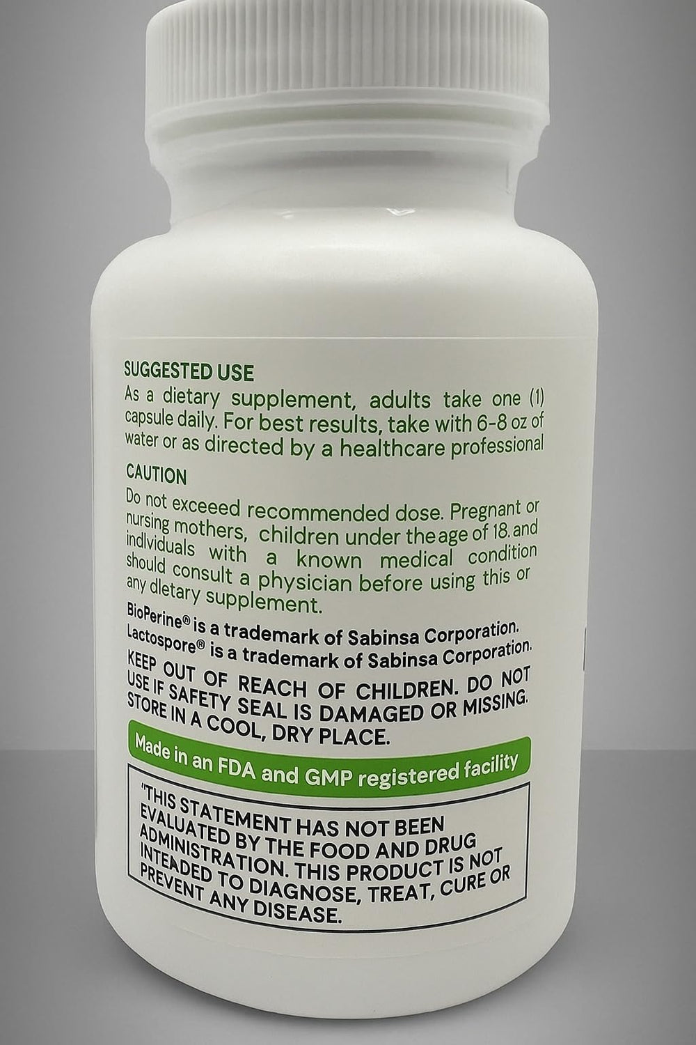 One daily capsule serving for wellness