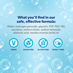 Gel reaches under attachments for uniform whitening