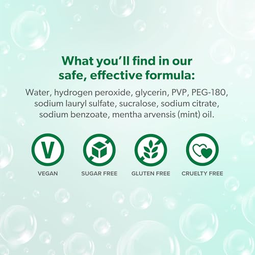 Graphic showing bacteria reduction with FreshDent