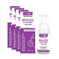 Travel-size EverSmile OrthoFoam Braces Cleaner packaging