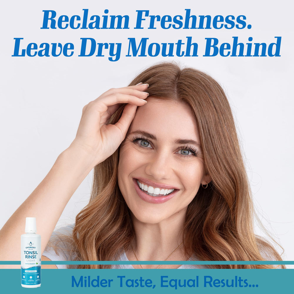 Alcohol-free Everest Mouth Wash labeling
