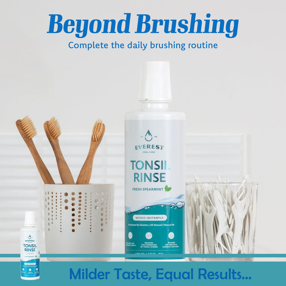 Packaging for Everest Mouth Wash & Tonsil Stone Remover