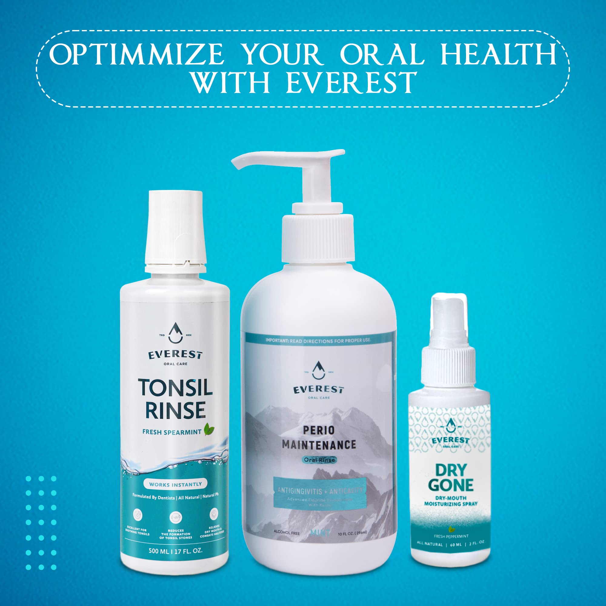Everest Mouth Wash Spearmint inside its packaging box