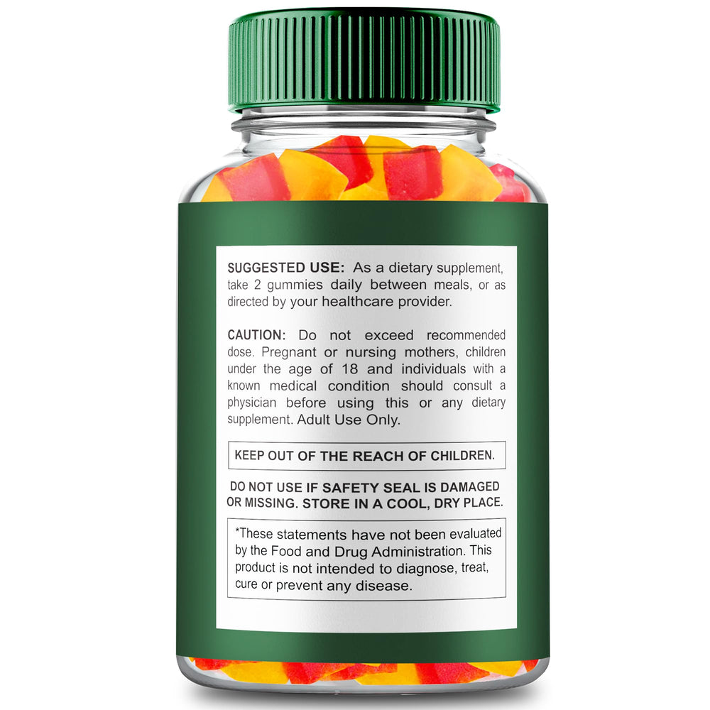 Evergreen Hemp Gummies bottle label close-up
