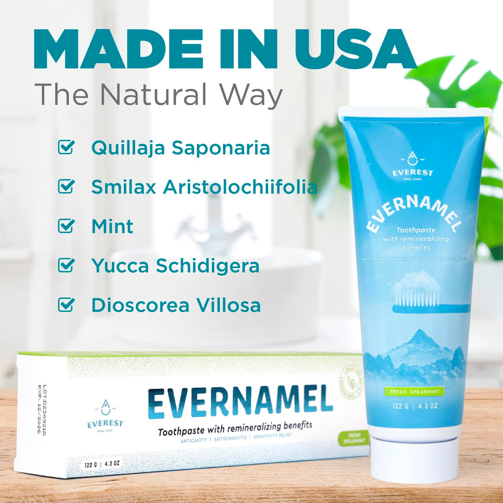 Evernamel 4.3 oz toothpaste box packaging