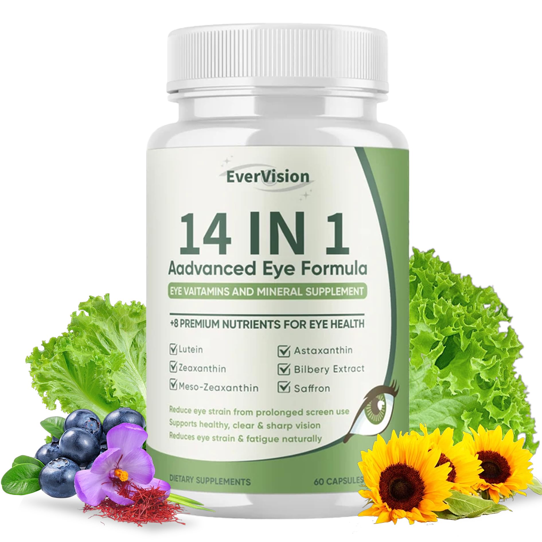 EverVISION 14-in-1 Eye Formula 60-count bottle