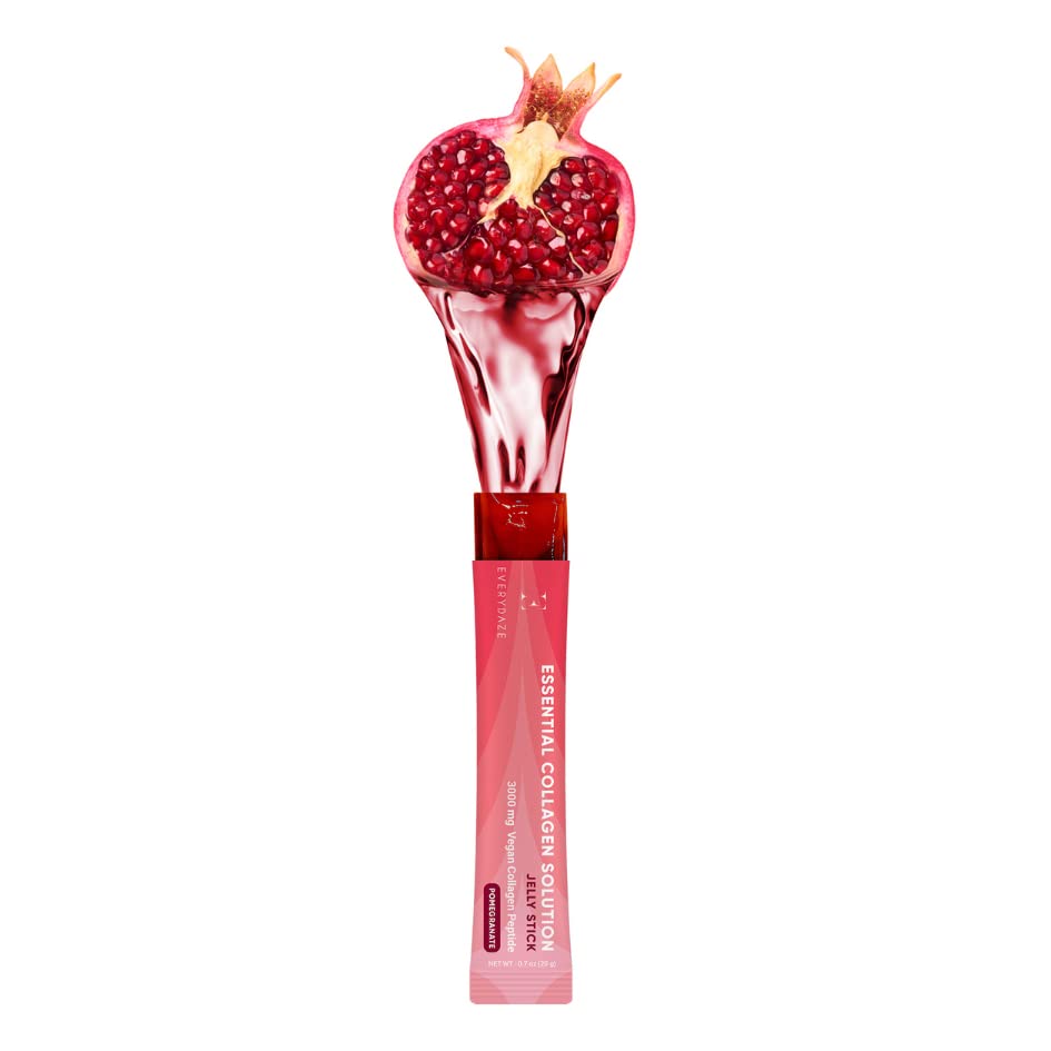 Pomegranate flavored jelly bite close-up