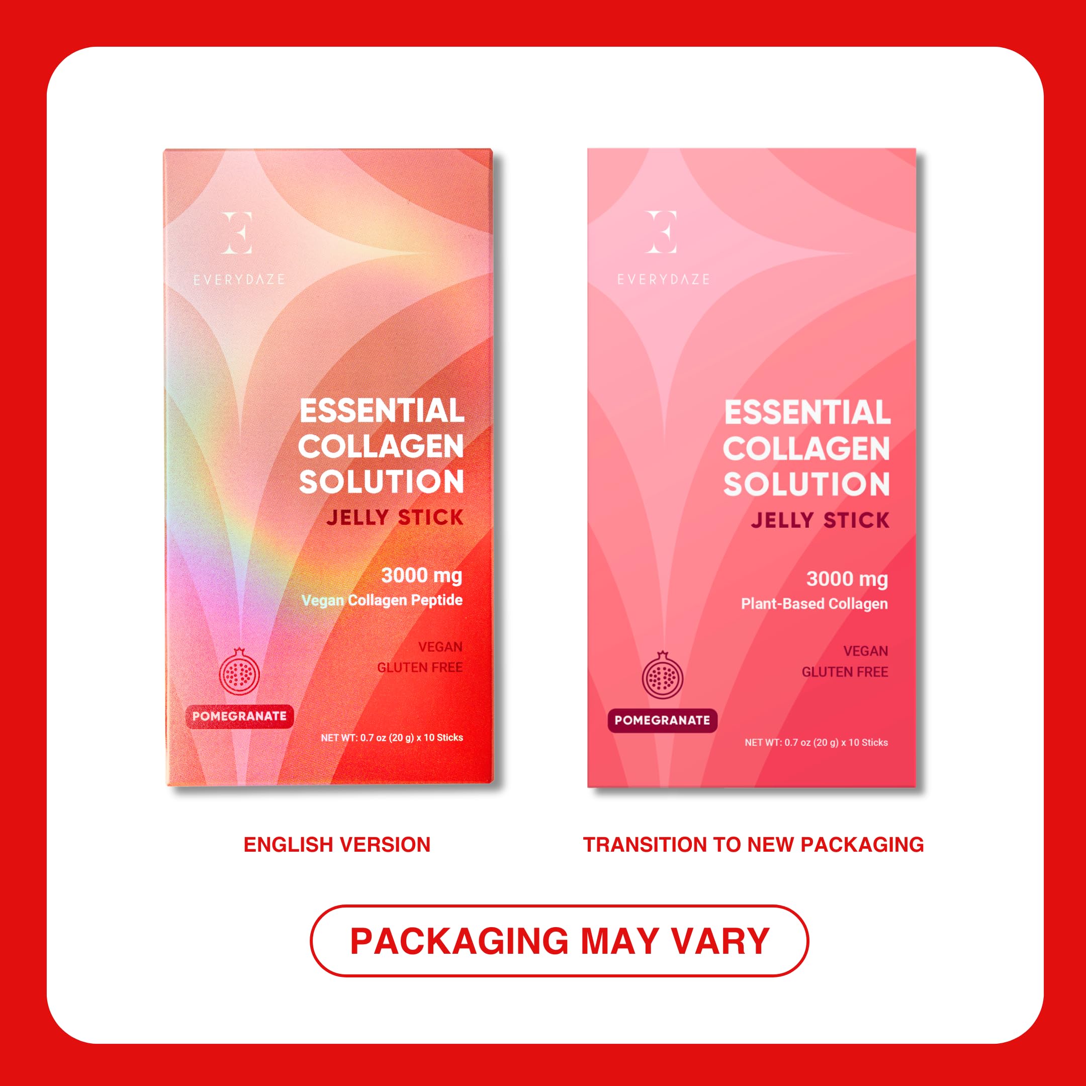 Ingredients: vegan collagen peptide with fruit concentrates