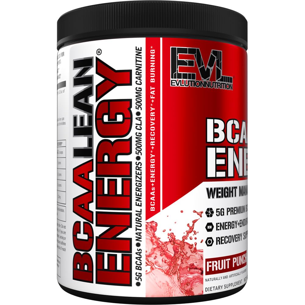 Lifestyle shot of EVL BCAA Lean Energy Powder being used before workout