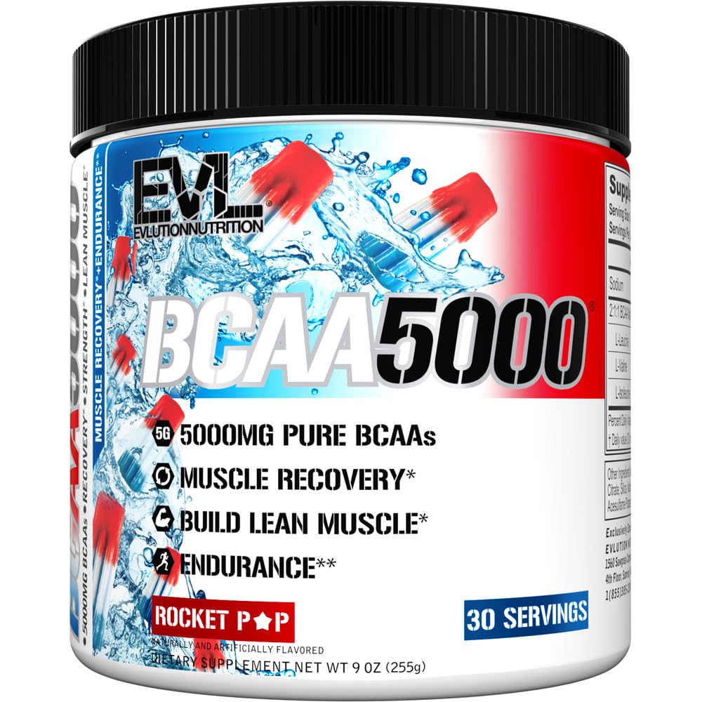 EVL BCAAs Amino Acids Powder bottle – Rocket Pop flavor