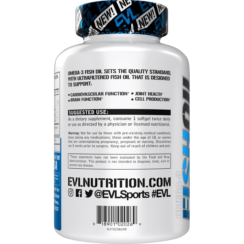 Molecularly distilled omega-3 fish oil with EPA and DHA