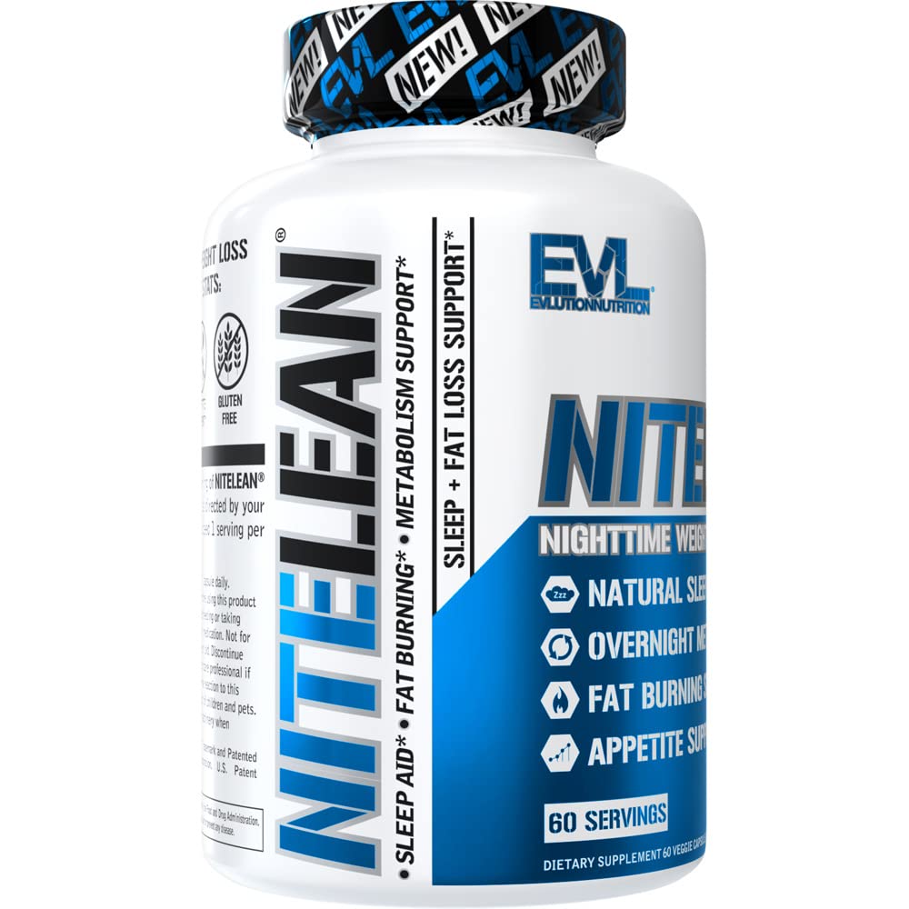 Product packaging and label of NiteLean Night Time Fat Burner