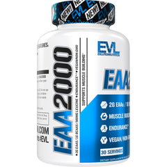 EAA2000 nutrition facts and ingredients panel
