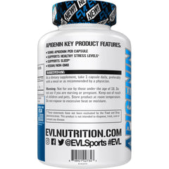 Two-pack of Evlution Pure Apigenin Chamomile supplement bottles