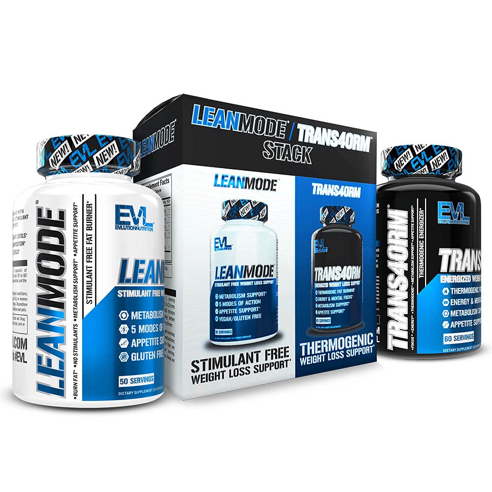 EVL Trans4orm bottle-front view signaling thermogenic fat burning support