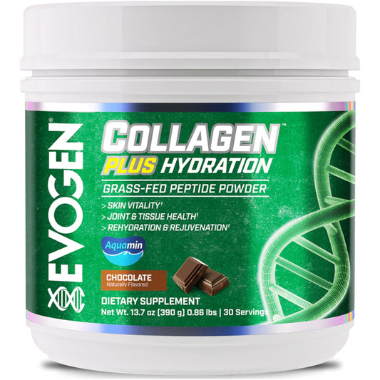 Evogen Collagen Plus Hydration chocolate flavor product hero image
