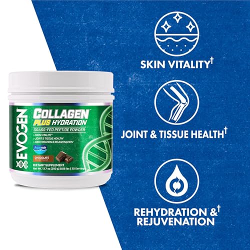 Close-up of grass-fed collagen peptides used in Evogen Collagen Plus Hydration