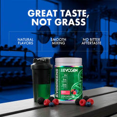 Organic spirulina and probiotics ingredients on package
