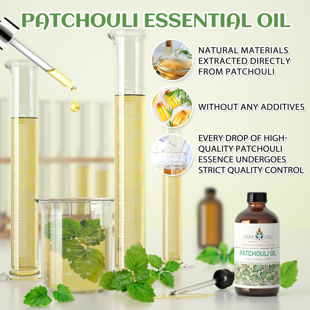 Patchouli essential oil used for diffuser and DIY projects
