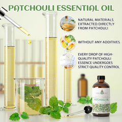 Patchouli essential oil used for diffuser and DIY projects