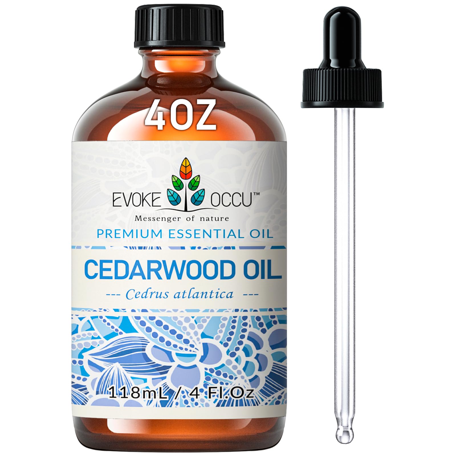 EVOKE OCCU Cedarwood essential oil 4 oz bottle
