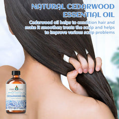 Cedarwood essential oil for aromatherapy in diffuser
