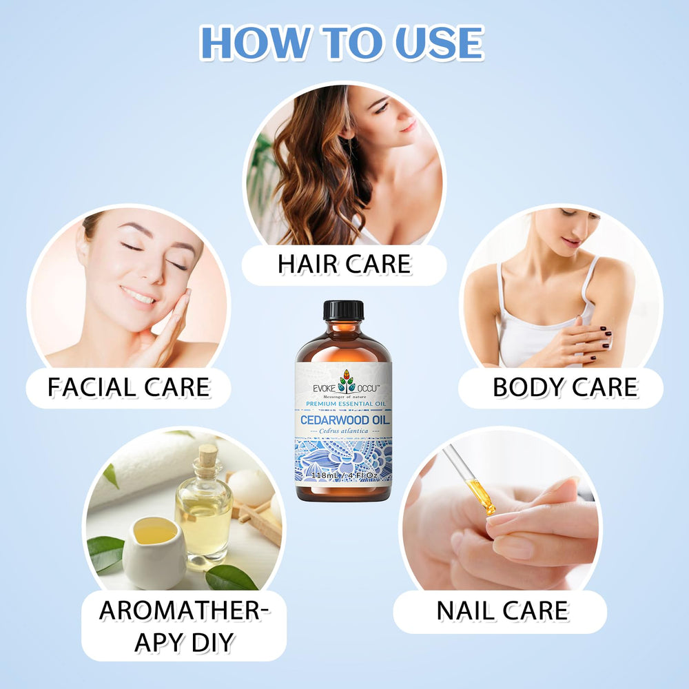Massage-ready cedarwood essential oil use