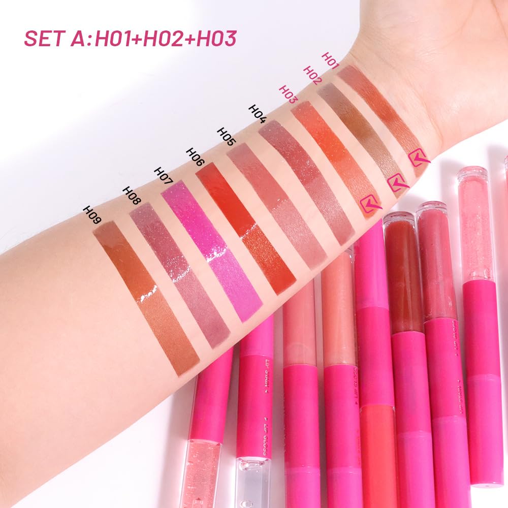 evpct lip oil bottle closeup demonstrating hydrating shine