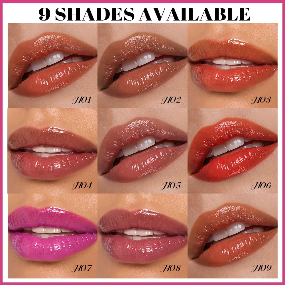 evpct set packaging display with all three shades and lip oil