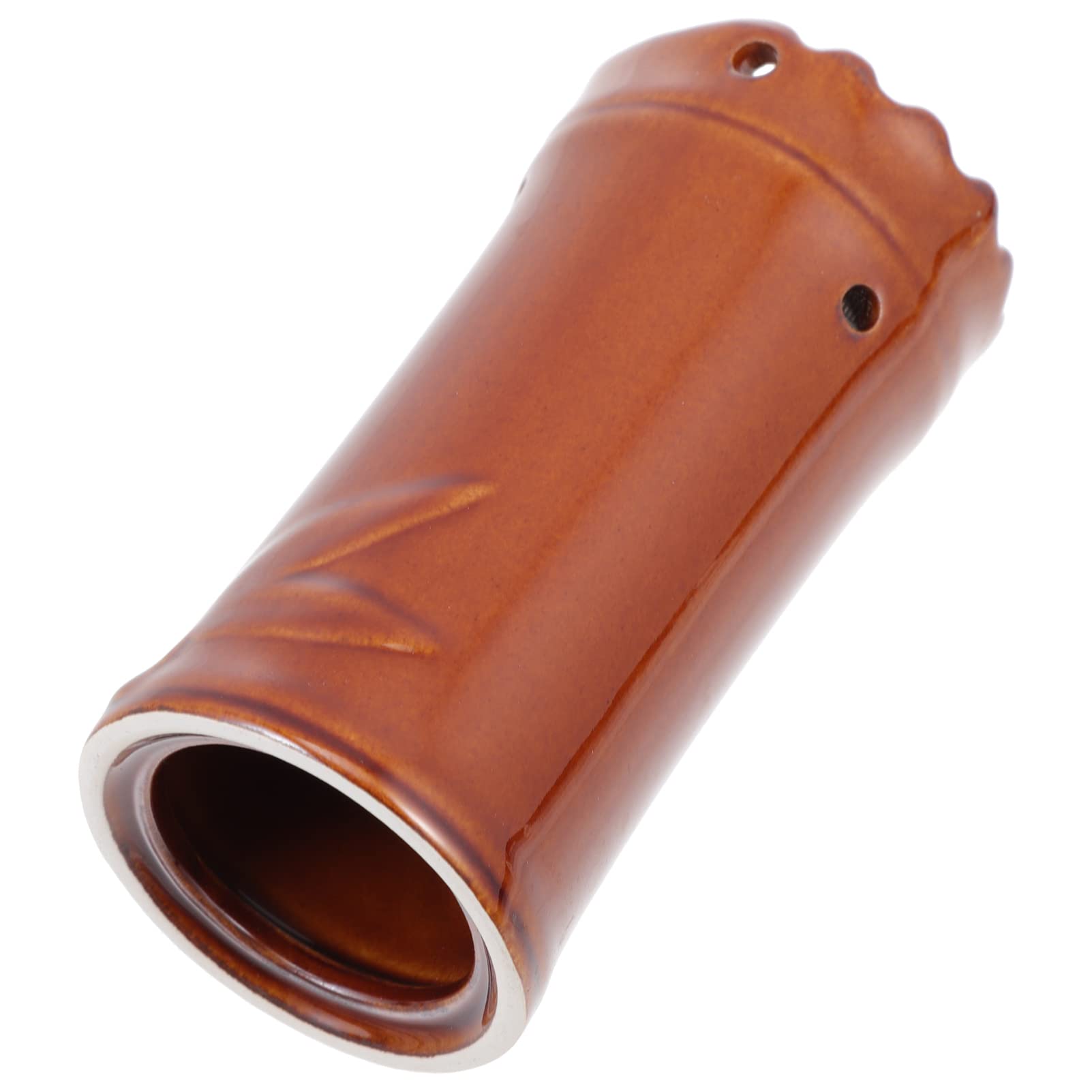 EXCEART Facial Moxibustion Tube front view of coffee-colored ceramic cup