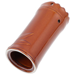 EXCEART Facial Moxibustion Tube front view of coffee-colored ceramic cup