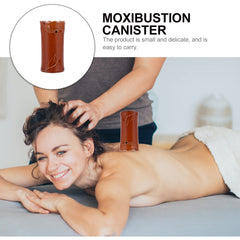 Coffee color ceramic moxa cup suitable for facial cupping