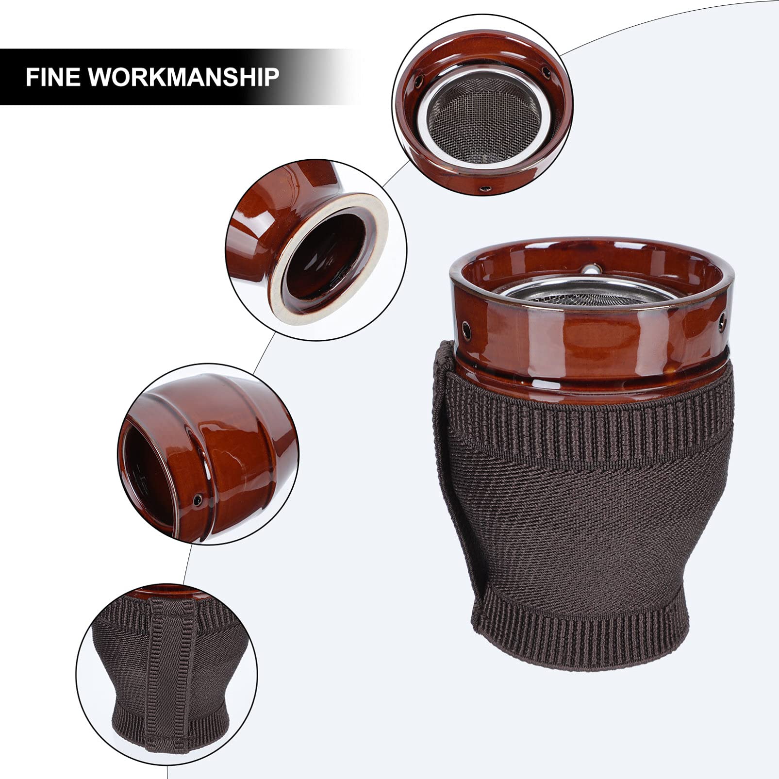 Full-body moxibustion cup in use