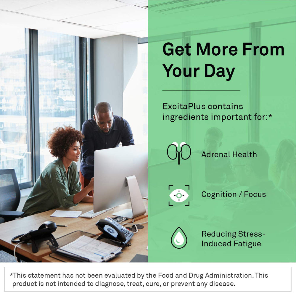 Close-up of ExcitaPlus capsules