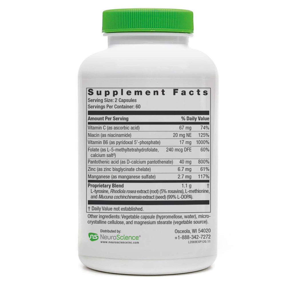 Active folate and B vitamins surrounding ExcitaPlus formula