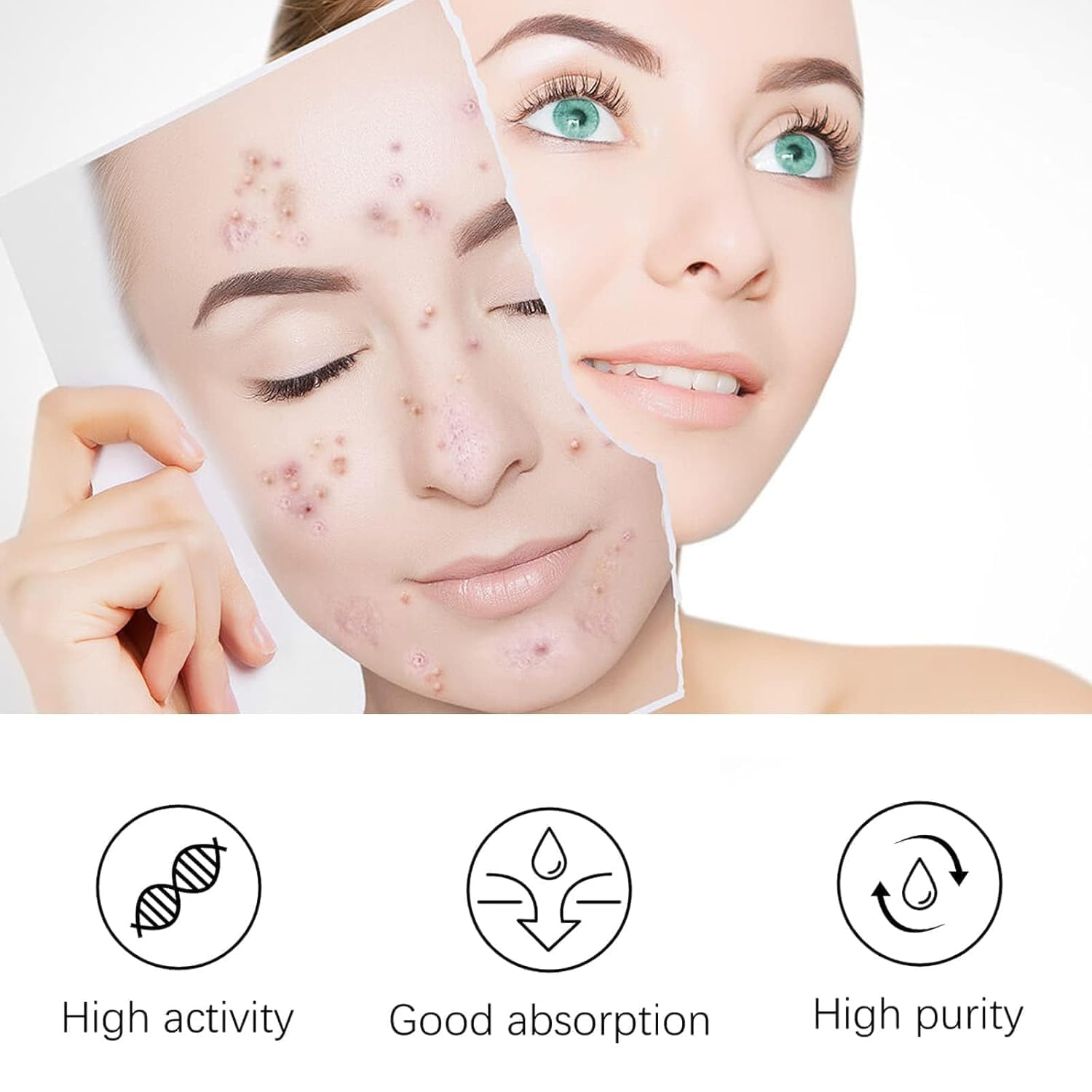 Exfoliating brush and cleanser: promotes smoother skin texture