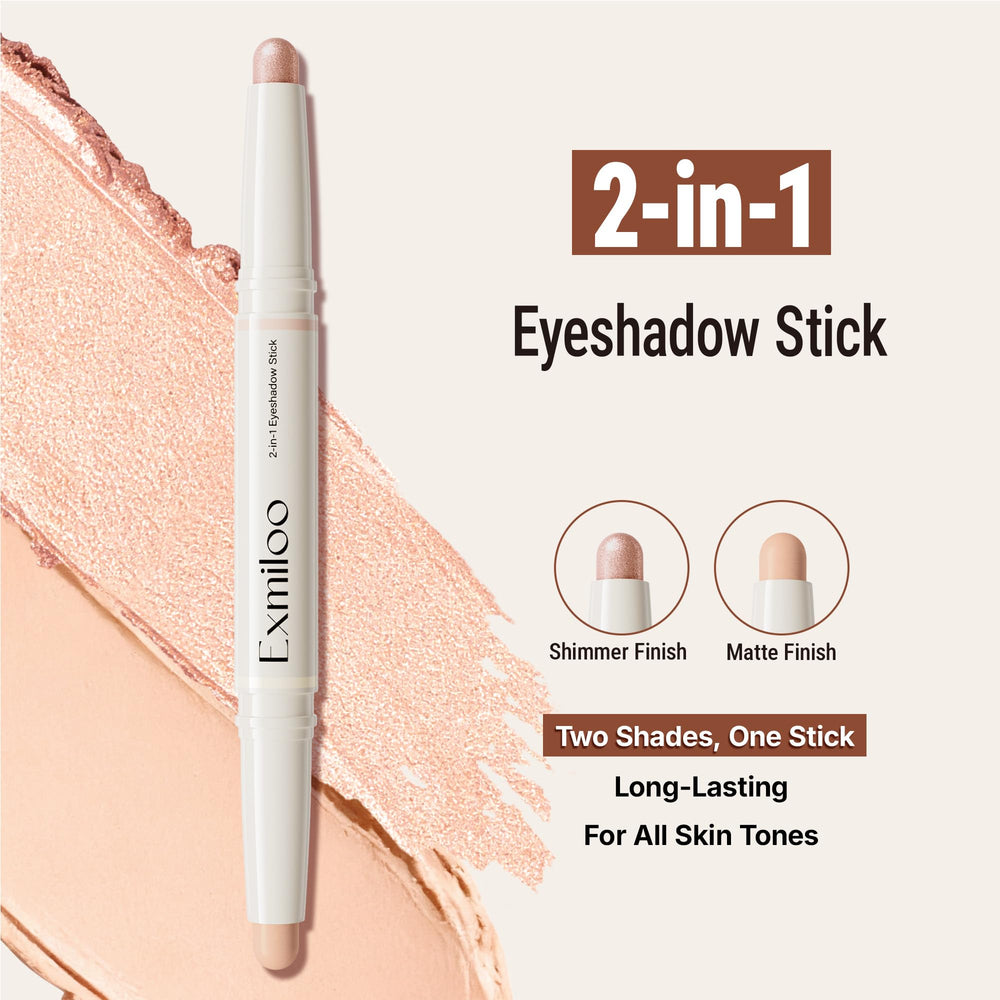Exmiloo shimmer end adds glow and brightness to lids.