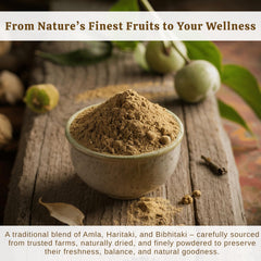Triphala powder added to a smoothie