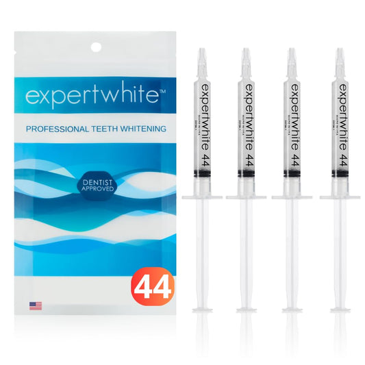 Refill kit for Expertwhite 44% carbamide peroxide teeth whitening gel for trays - 4 x 3cc syringes.