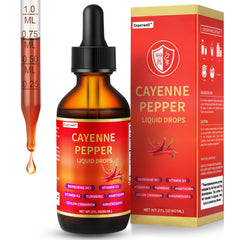 Experwell Cayenne Pepper Drops bottle with dropper