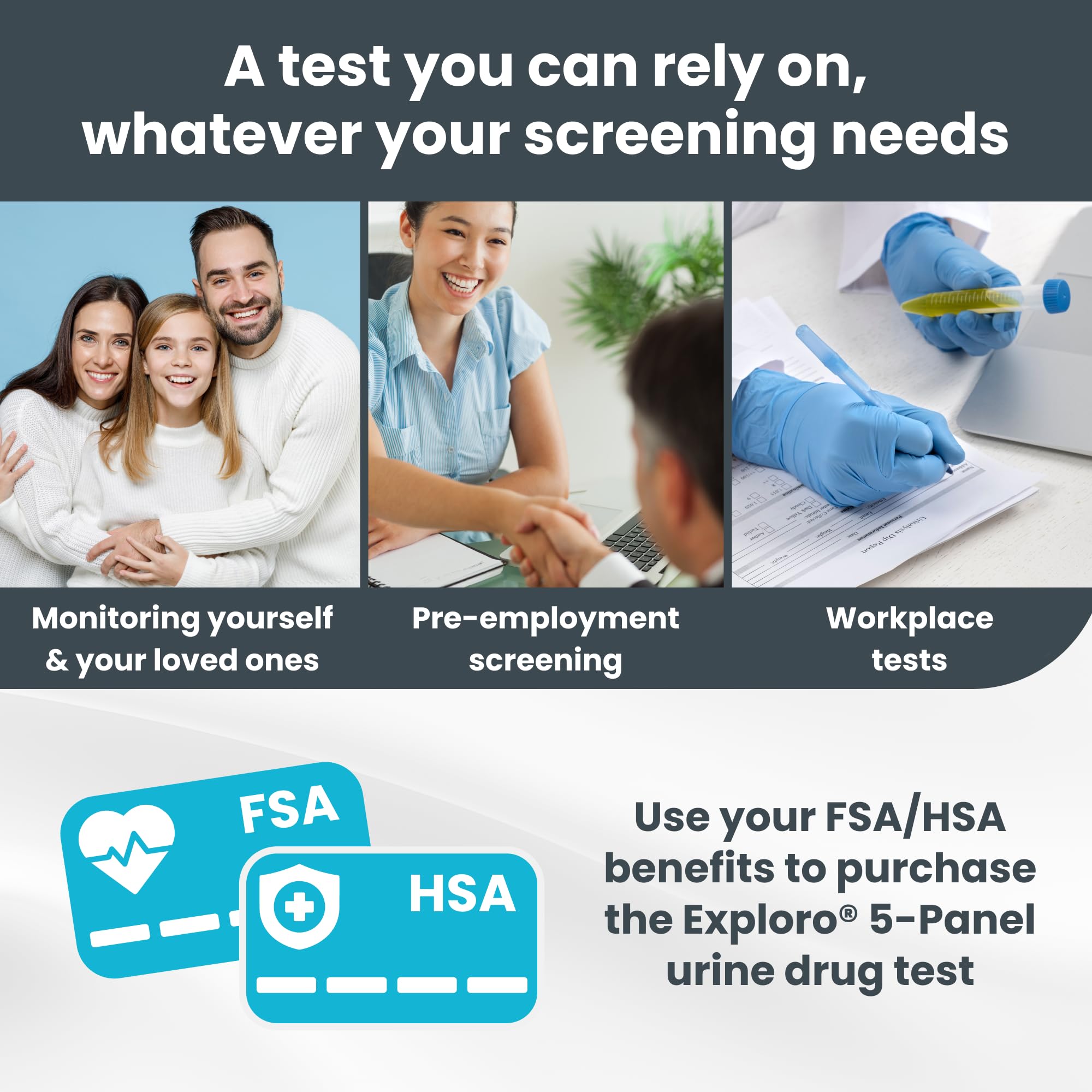 24/7 customer support emblem for Exploro drug test kit