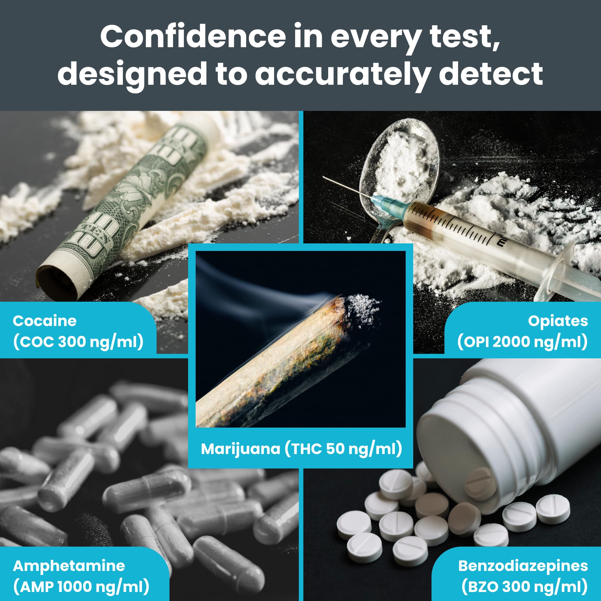 At-home drug testing setup with Exploro kit