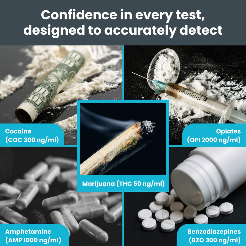 At-home drug testing setup with Exploro kit