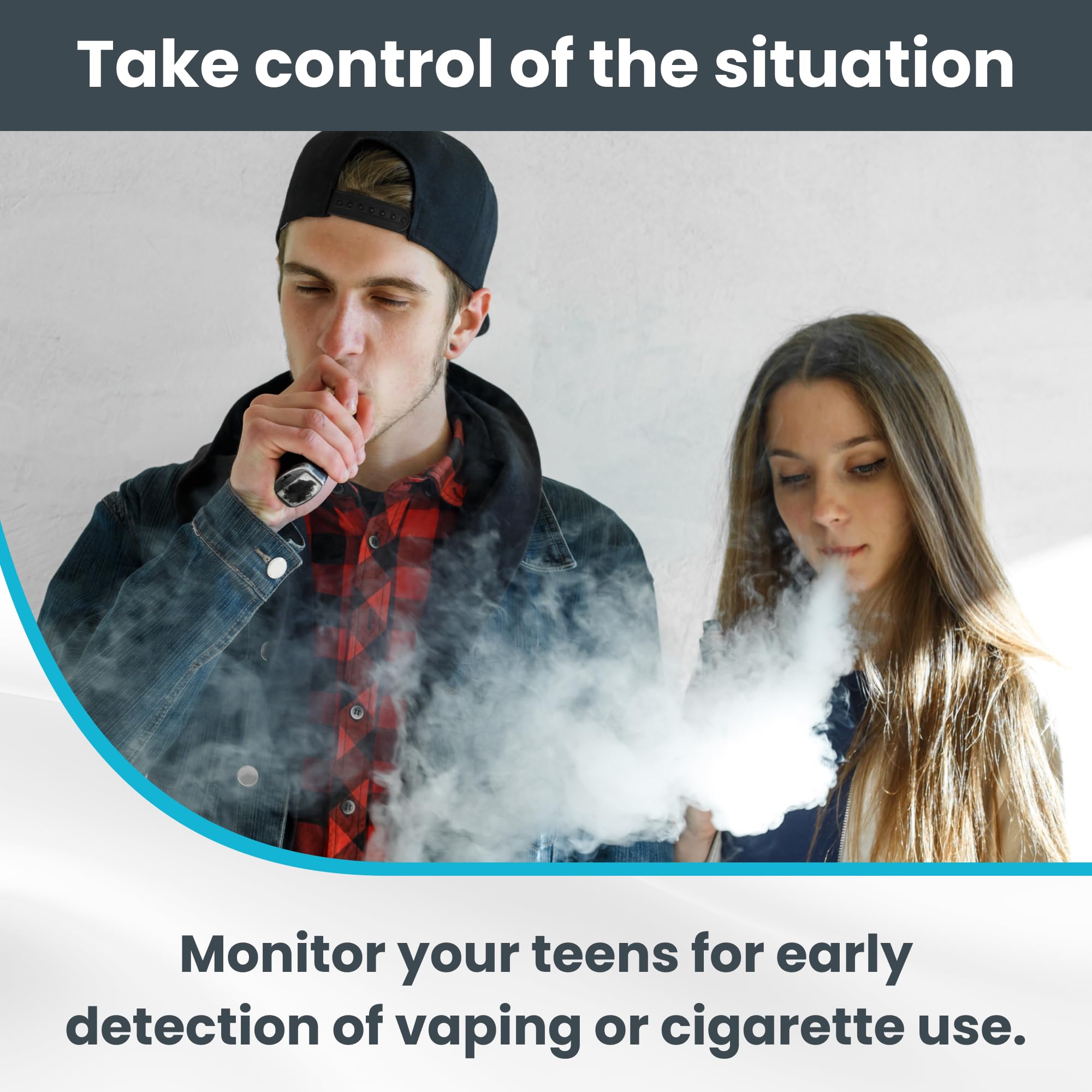 Step-by-step use of Exploro nicotine urine test at home