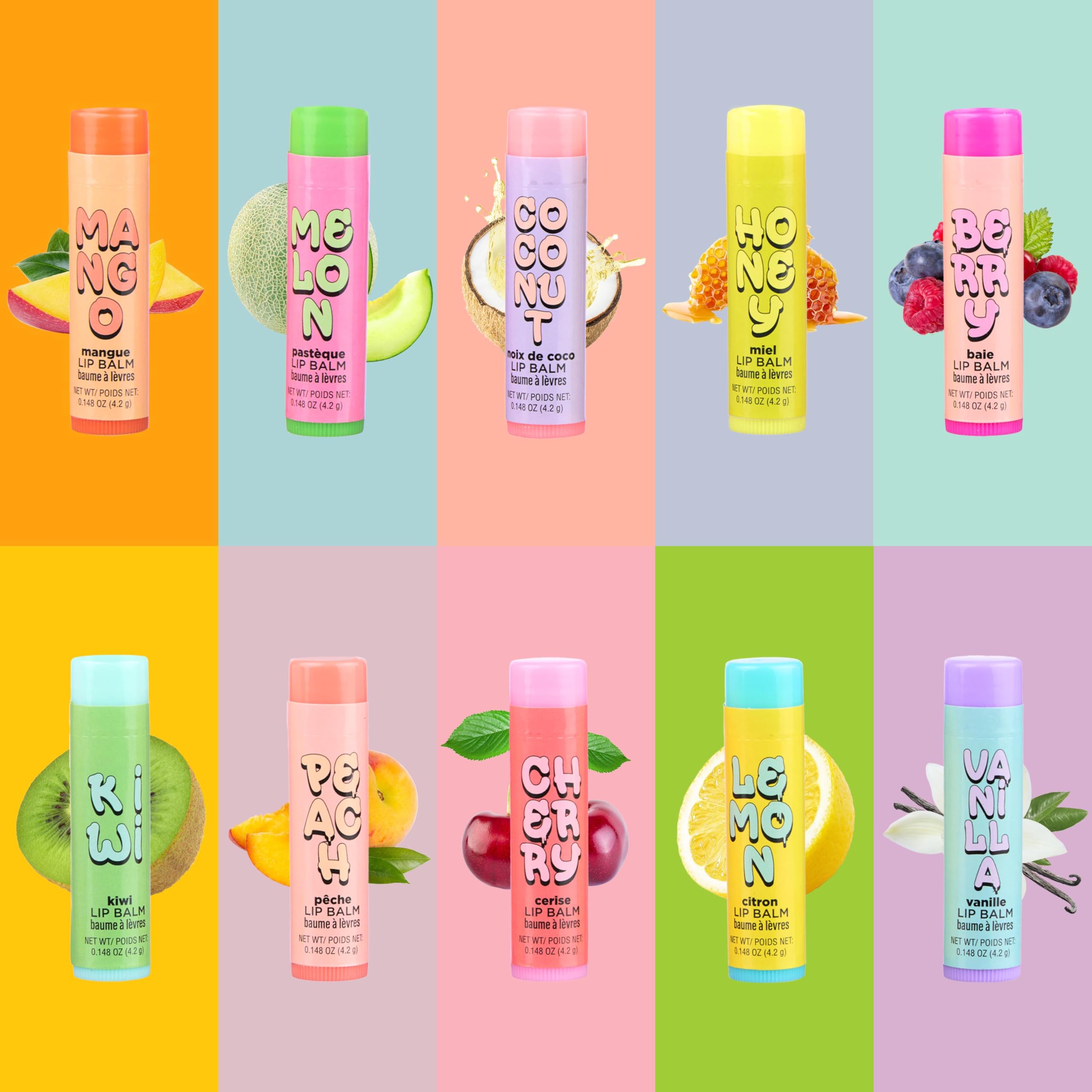 Expressions Fruity Lip Balm Berry flavor seals moisture and soothes lips.