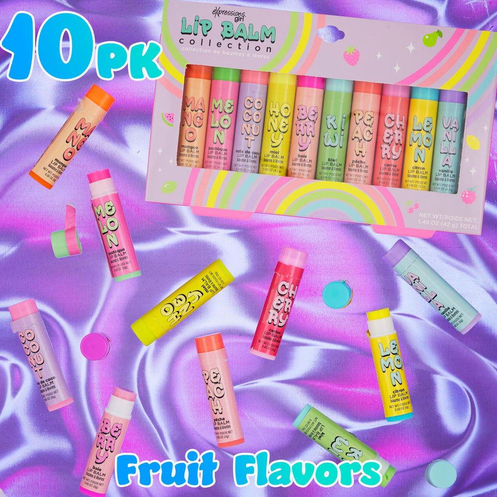 Expressions Fruity Lip Balm Kiwi flavor boosts hydration for daily lip care.