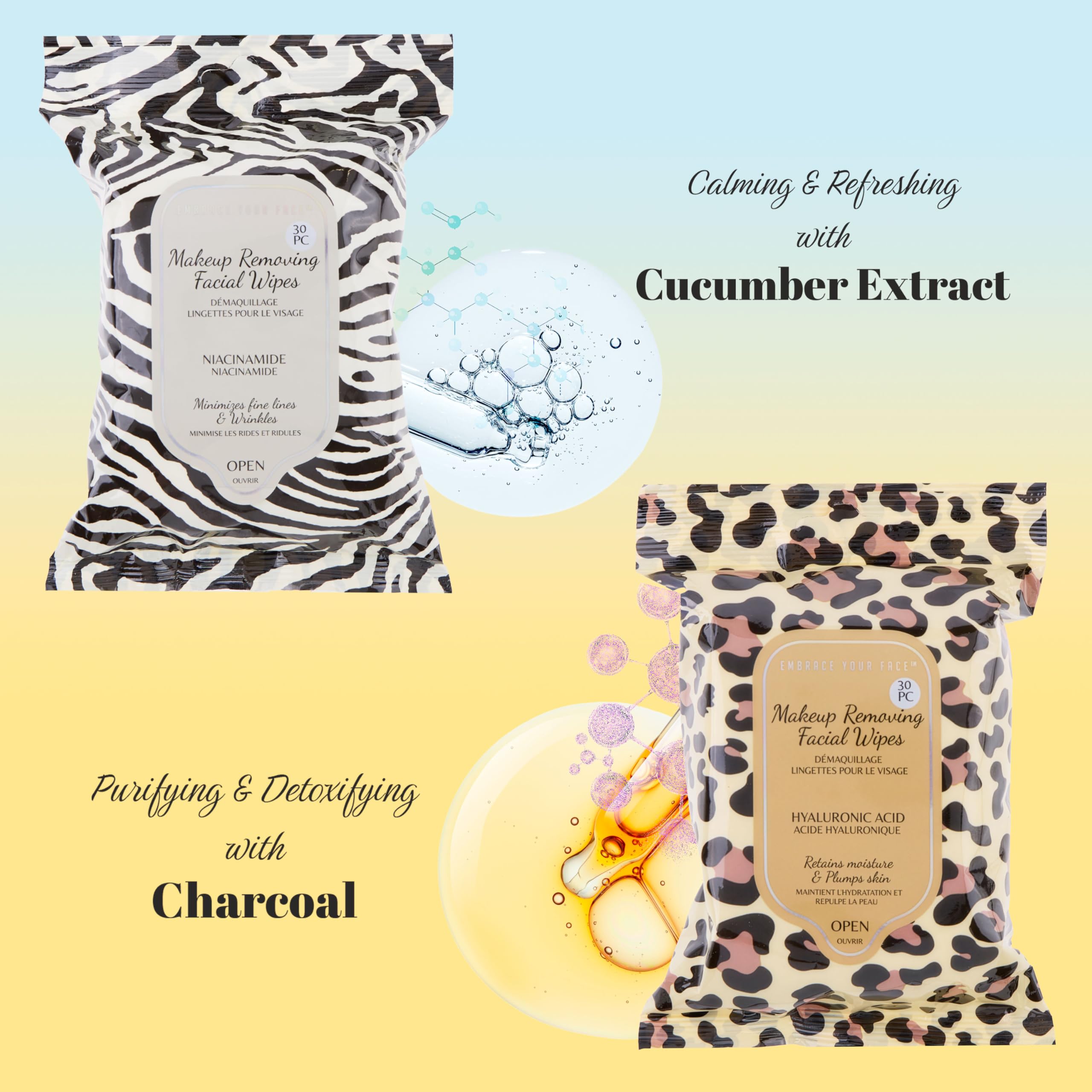 EXPRESSIONS Groovy wipes travel-ready pack demonstrates on-the-go cleansing convenience.
